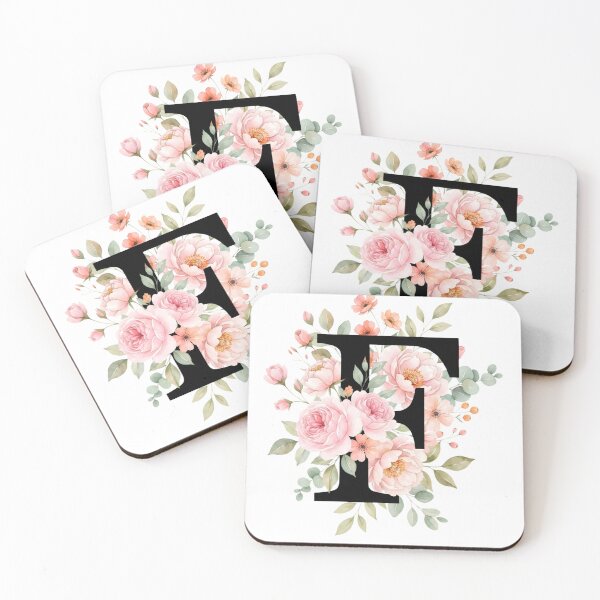 Item preview, Elegant Letter F Floral Watercolor Monogram designed and sold by ITCHAWAWAA.
