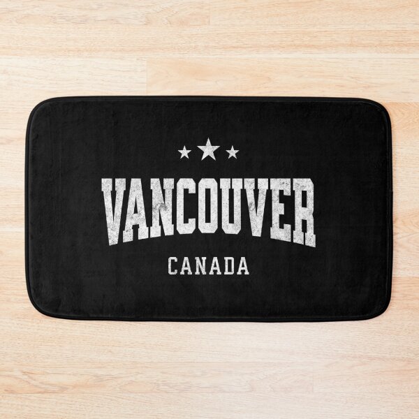 Artikelvorschau, Vancouver, Kanada – Vintage-College-Design im Retro-Stil mit Used-Look entworfen und verkauft von NiceTeeClub.