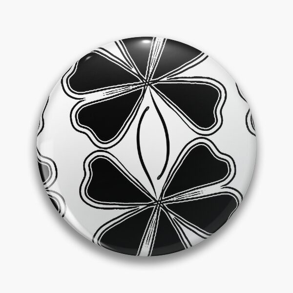Item preview, Black clover leaf pattern  designed and sold by JoSangya.