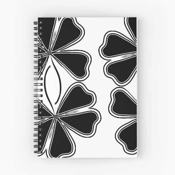 Item preview, Black clover leaf pattern  designed and sold by JoSangya.