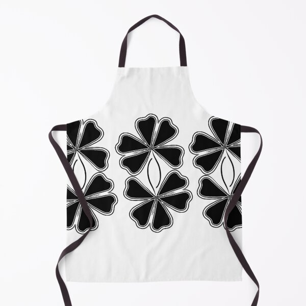 Item preview, Black clover leaf pattern designed and sold by JoSangya.