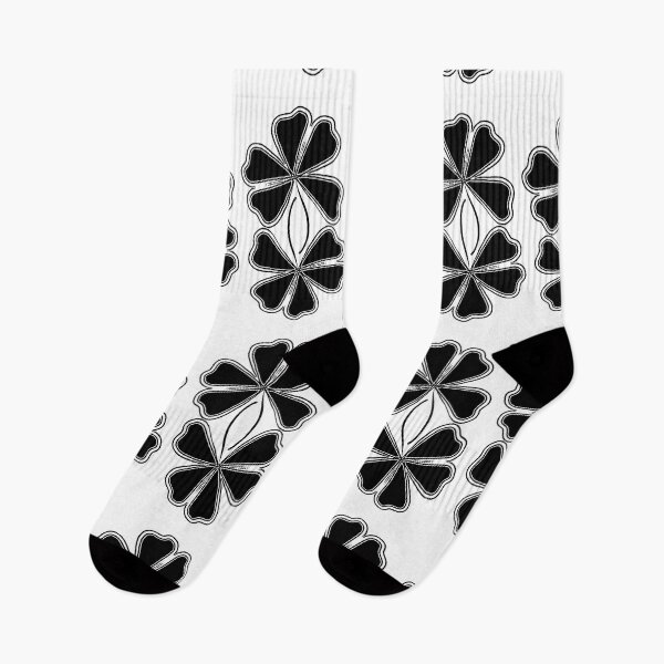 Item preview, Black clover leaf pattern  designed and sold by JoSangya.
