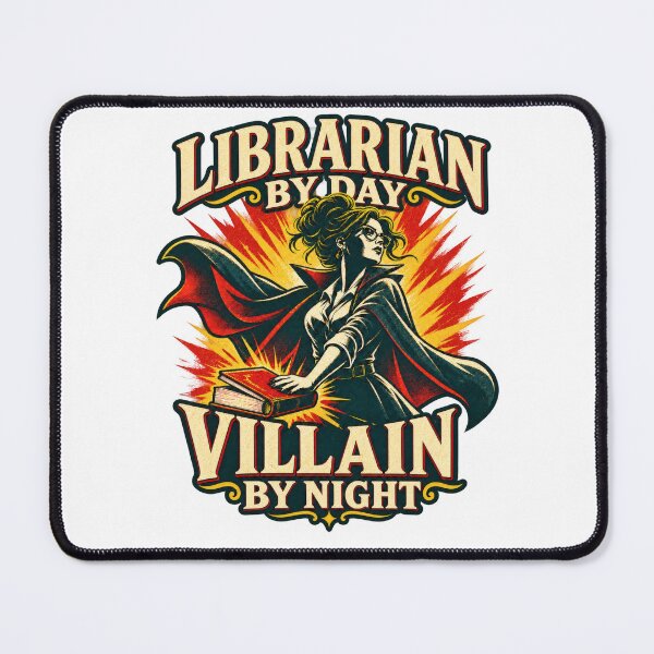 Item preview, Librarian by day, villain by night designed and sold by ImaginariaEstudioShop.