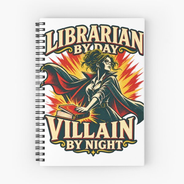 Item preview, Librarian by day, villain by night designed and sold by ImaginariaEstudioShop.