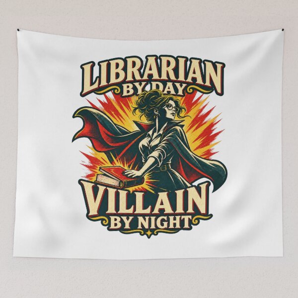 Item preview, Bibliotecaria de día, villana de noche. designed and sold by ImaginariaEstudioShop.