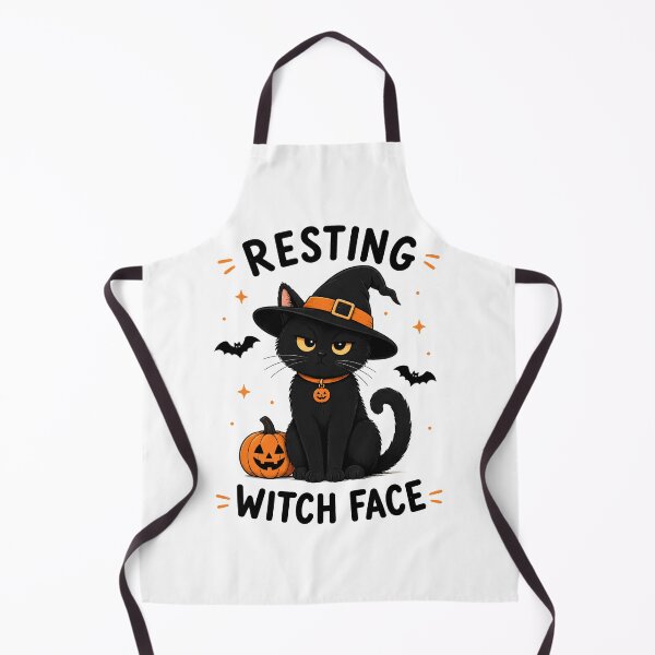 Item preview, Resting Witch Face Funny Black Cat Halloween Witch designed and sold by AhmedAlbb.