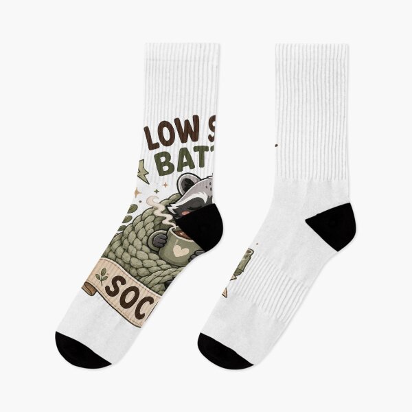 Item preview, Low Social Battery Society Raccoon designed and sold by Barbaroot.