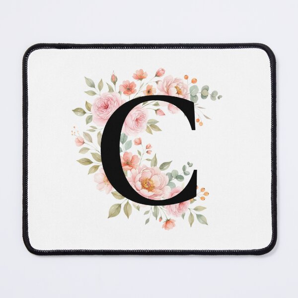 Item preview, Elegant Letter C Floral Watercolor Monogram designed and sold by ITCHAWAWAA.