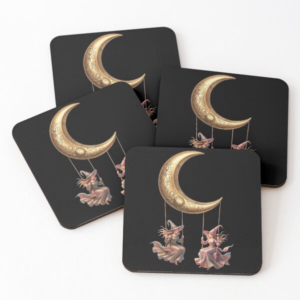 Item preview,  Witches on a swing. On the moon. designed and sold by MagelliShop.