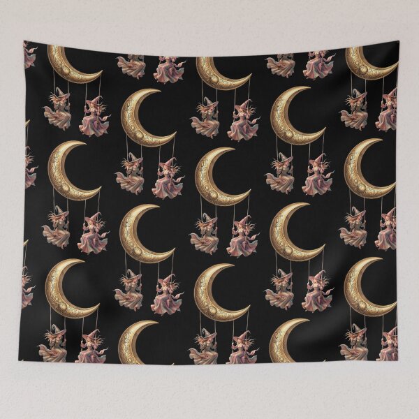 Item preview,  Witches on a swing. On the moon. designed and sold by MagelliShop.