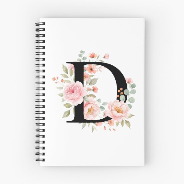 Item preview, Rlegant Letter D Floral Watercolor Monogram designed and sold by ITCHAWAWAA.