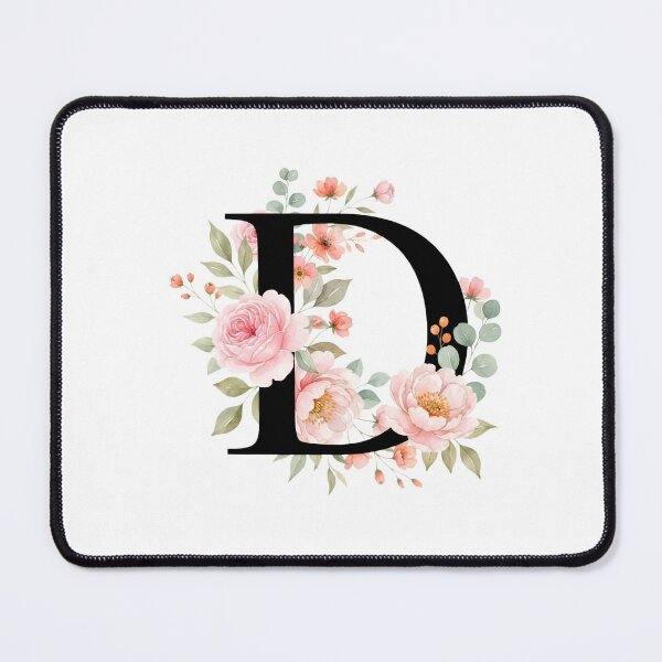 Item preview, Rlegant Letter D Floral Watercolor Monogram designed and sold by ITCHAWAWAA.