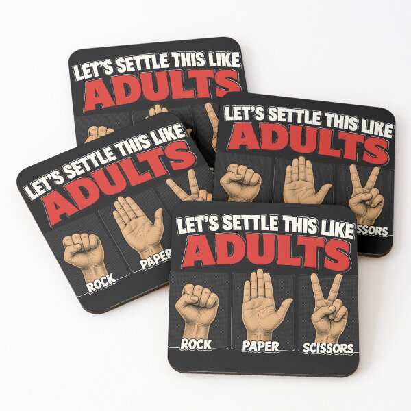 Item preview, Let's Settle This Like Adults Rock Paper Scissors designed and sold by TshirtsOnline-.