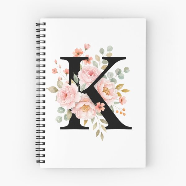 Item preview, Elegant Letter K Floral Watercolor Monogram designed and sold by ITCHAWAWAA.