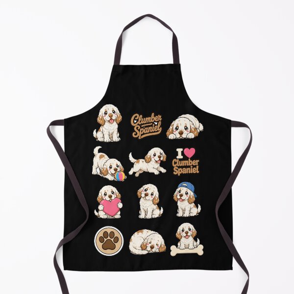 Item preview, Cute Clumber Spaniel stickers and apparel design designed and sold by rafaeltto.