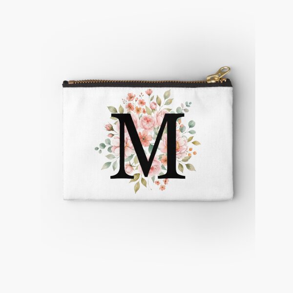 Item preview, Elegant Letter M Floral Watercolor Monogram designed and sold by ITCHAWAWAA.