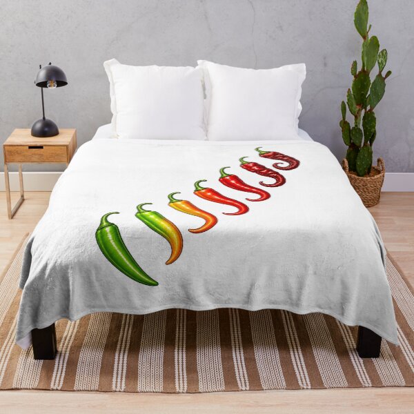 Item preview, Chili Pepper Heat Progression Colorful Food Illustration designed and sold by Artmares.