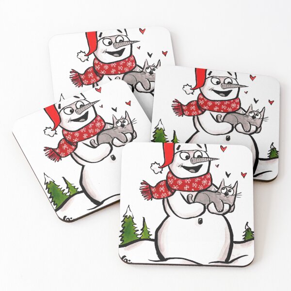 Item preview, Snowman meets Cat designed and sold by Grasdal.