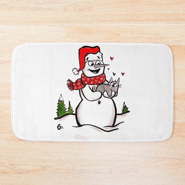 Item preview, Snowman meets Cat designed and sold by Grasdal.