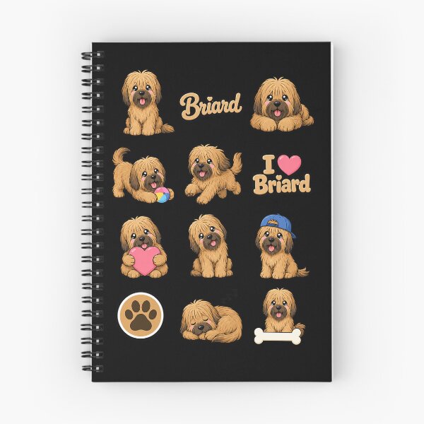 Item preview, Cute Briard stickers and apparel design designed and sold by rafaeltto.
