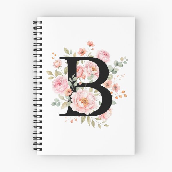 Item preview, Elegant Letter B Floral Watercolor Monogram designed and sold by ITCHAWAWAA.