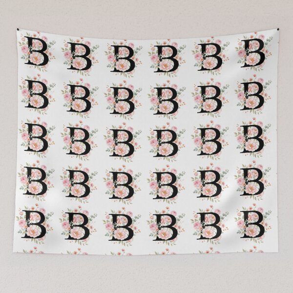 Item preview, Elegant Letter B Floral Watercolor Monogram designed and sold by ITCHAWAWAA.