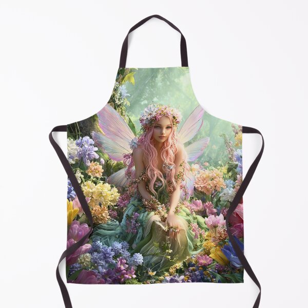 Item preview, Spring Fairy Among Blooming Flowers designed and sold by Storybook Botanica.