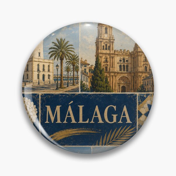 Item preview, Malaga Spain Vintage Travel Poster - Retro Costa del Sol  Art designed and sold by PrintGo26.