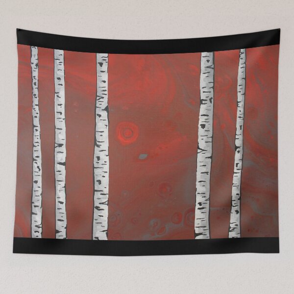 Item preview, Birch- Red Sky designed and sold by Leanne-dL.