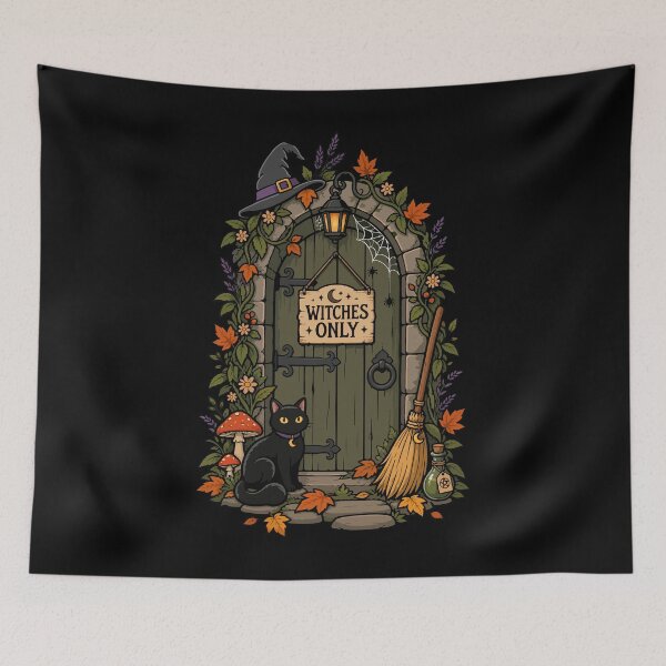 Item preview, Witch House Door – Only Witches Halloween designed and sold by Skryp-art.