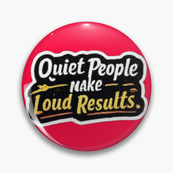 Item preview, Quiet People Make Loud Results Motivational Hand Lettered Sticker designed and sold by Scro-Ciob-Shop.