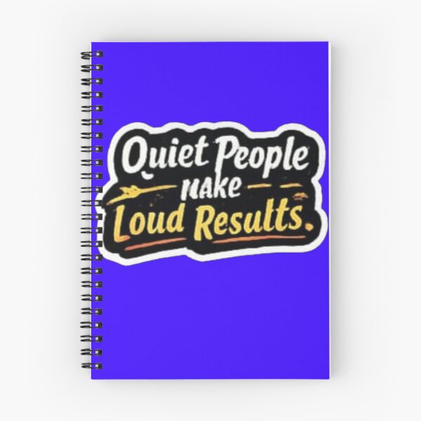 Item preview, Quiet People Make Loud Results Motivational Hand Lettered Sticker designed and sold by Scro-Ciob-Shop.
