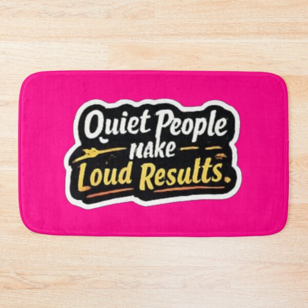 Item preview, Quiet People Make Loud Results Motivational Hand Lettered Sticker designed and sold by Scro-Ciob-Shop.