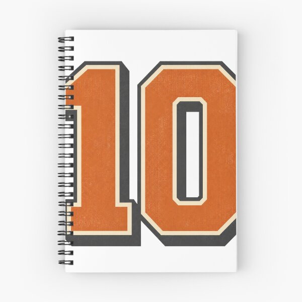 Item preview, Vintage Number 10 Football Graphic – Burnt Orange Athletic Style designed and sold by Tarun Thakur.