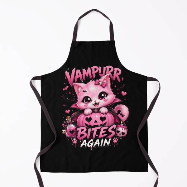 Item preview, Vampurr Bites Again Funny Cat,Pretty in Pink... and Spooky! designed and sold by Crystal-Tree.