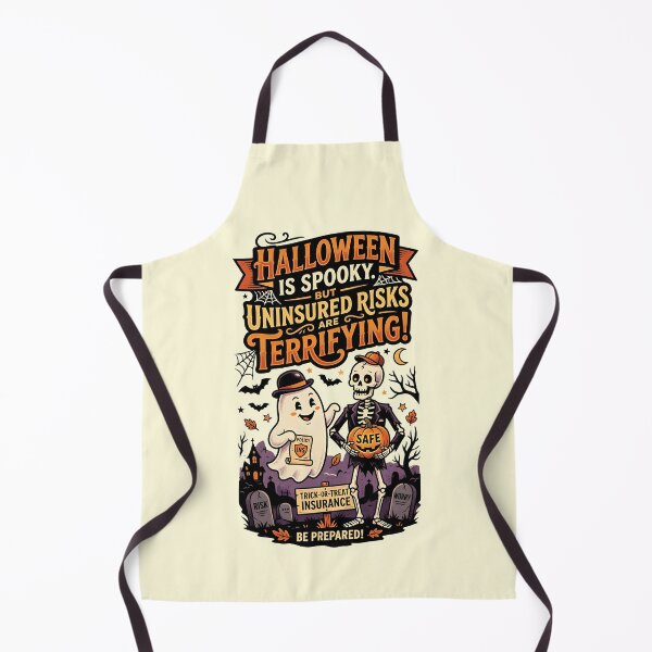 Item preview, Halloween is spooky but uninsured risks are terrifying! - Halloween for insurance salesman designed and sold by ParadoxParadox.