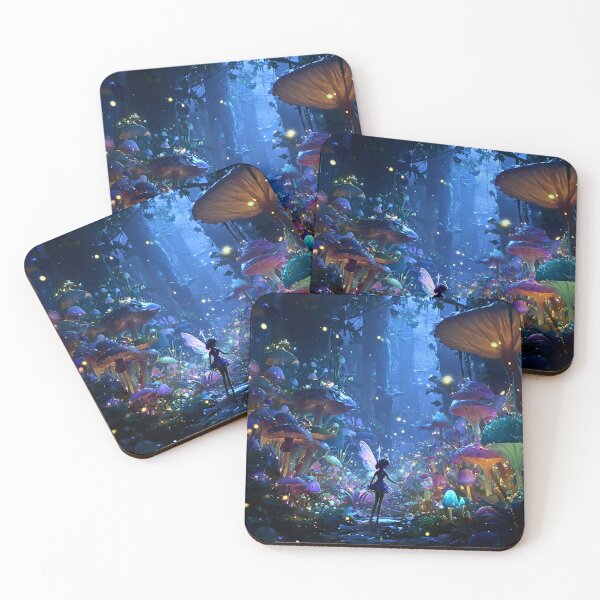 Item preview, Fairy in Glowing Mushroom Forest designed and sold by Storybook Botanica.