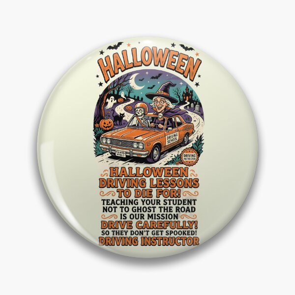 Item preview, Halloween driving lessons to die for! - Halloween for driving instructors designed and sold by ParadoxParadox.