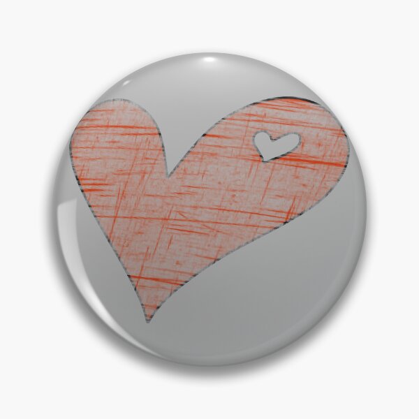 Item preview, Light Textured Colored Pencil Heart Doodle designed and sold by ZorianArt.