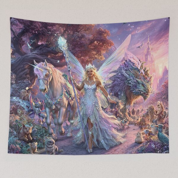 Item preview, Fairy Leading Magical Creatures Parade designed and sold by Storybook Botanica.