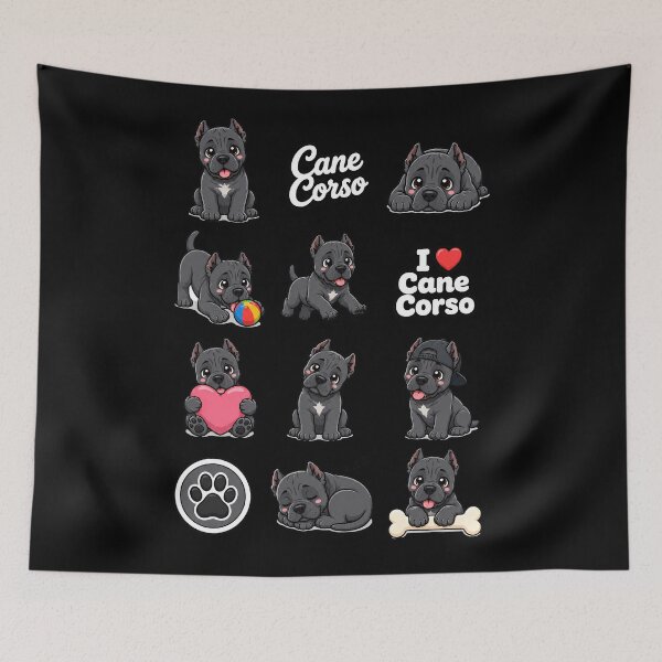 Item preview, Cute Cane Corso stickers and apparel design designed and sold by rafaeltto.
