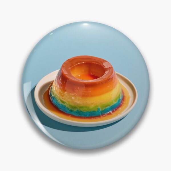 Item preview, Colorful Rainbow Flan – Creative Rainbow Dessert 2 designed and sold by WordPlayStudio.