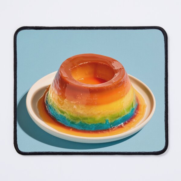 Item preview, Colorful Rainbow Flan – Creative Rainbow Dessert 2 designed and sold by WordPlayStudio.