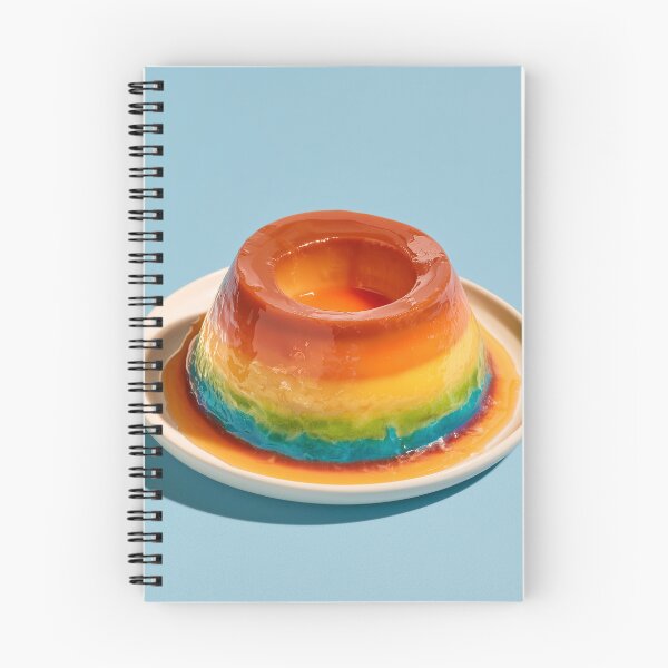 Item preview, Colorful Rainbow Flan – Creative Rainbow Dessert 2 designed and sold by WordPlayStudio.