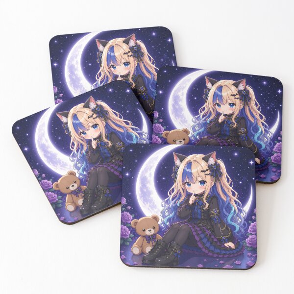 Artikelvorschau, Shy Gothic Lolita Neko Girl entworfen und verkauft von Revyra Design .