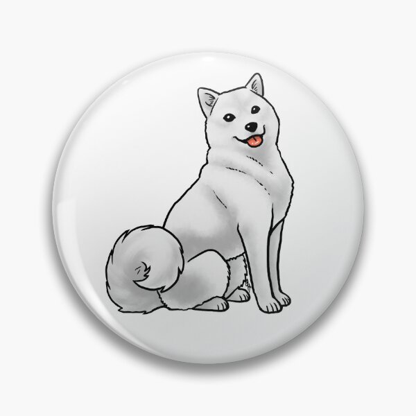 Item preview, Dog - Hokkaido - White designed and sold by Jennifer Stolzer.