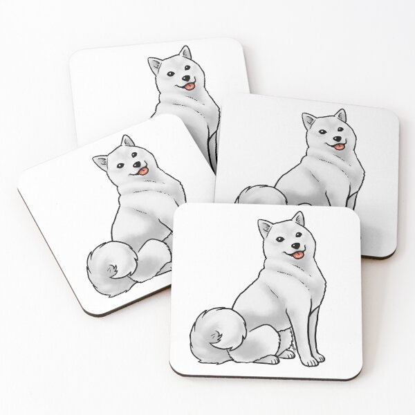 Item preview, Dog - Hokkaido - White designed and sold by Jennifer Stolzer.