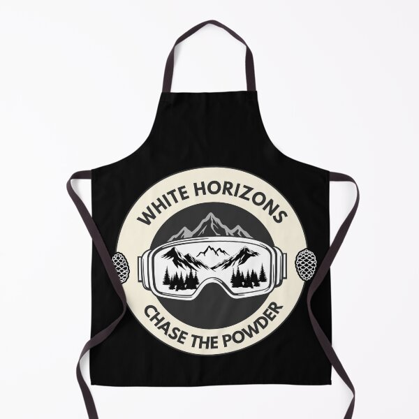 Item preview, White Horizons Chase The Powder Ski Badge designed and sold by SteCreator.