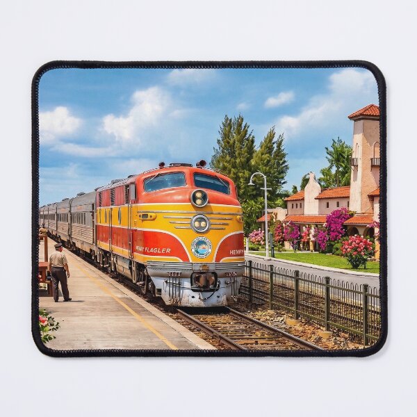 Item preview, FEC Streamliner Train at Hollywood, Florida designed and sold by Trains-and-Rail.