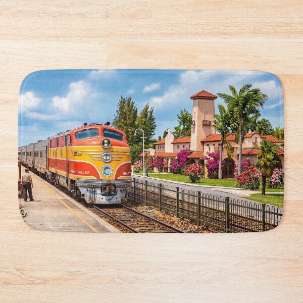 Item preview, FEC Streamliner Train at Hollywood, Florida designed and sold by Trains-and-Rail.